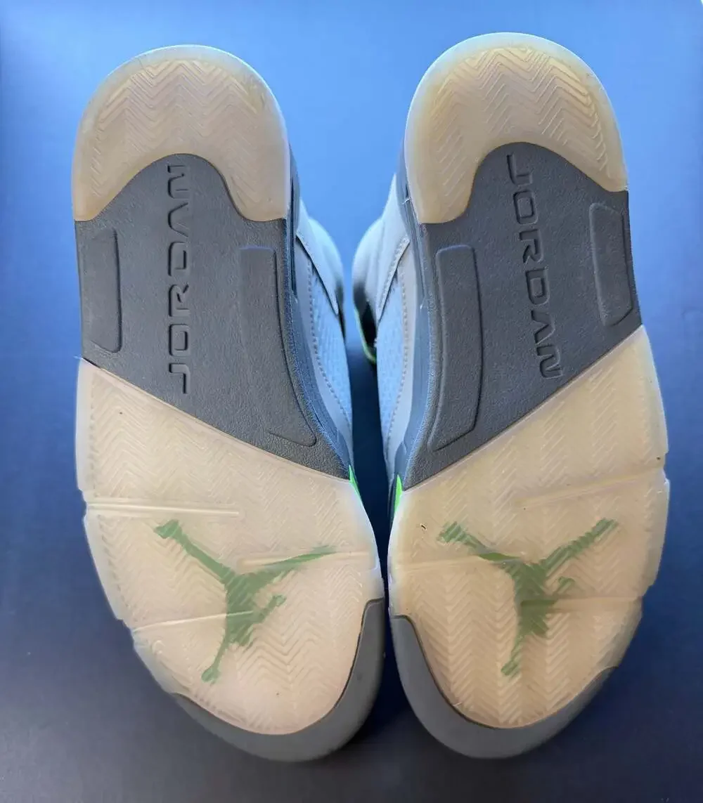 Air Jordan 5 Retro 'Green Bean' 2022 Silver/Flint Grey-Green Bean (DM9014-003)